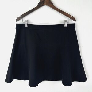 NWT Banana Republic Skater Classic Mini Skirt Size 14 Large Black Stretch School